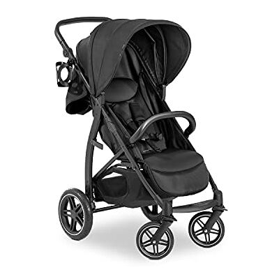 hauck Rapid 4D Kinderwagen, tot 25 kg, opvouwbaar, compact, afdekking UPF 50+, wielen van rubber, bekerhouder, in hoogte verstelbaar, liggend, grote winkelmand, zwart hauck Rapid 4D Kinderwagen, tot 25 kg, opvouwbaar, compact, afdekking UPF 50+, wielen van rubber, bekerhouder, in hoogte verstelbaar, liggend, grote winkelmand, zwart