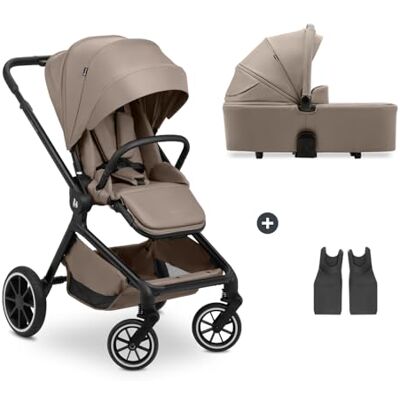 hauck Move N Care 2-in-1 kinderwagen met babyzitje, vanaf de geboorte tot 22 kg, omkeerbare zitting, kantelbaar, rubberen wielen, ophanging, uv-bescherming 50+, opvouwbaar, lichtbruin mokka hauck Move N Care 2-in-1 kinderwagen met babyzitje, vanaf de geboorte tot 22 kg, omkeerbare zitting, kantelbaar, rubberen wielen, ophanging, uv-bescherming 50+, opvouwbaar, lichtbruin mokka