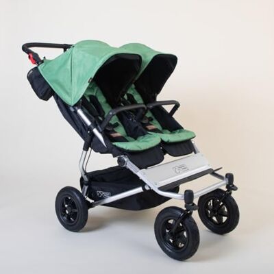 mountain buggy Duet Heritage V4 Poussette jumelle, verte, matcha mountain buggy Duet Heritage V4 Poussette jumelle, verte, matcha