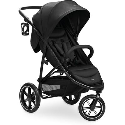 hauck Rapid 3 Air kinderwagen met 3 wielen, tot 22 kg, pneumatische wielen, ophanging, opvouwbaar, compact, uv-bescherming 50+, kantelbaar vanaf de geboorte, verstelbaar stuur, mand tot 3 kg, zwart hauck Rapid 3 Air kinderwagen met 3 wielen, tot 22 kg, pneumatische wielen, ophanging, opvouwbaar, compact, uv-bescherming 50+, kantelbaar vanaf de geboorte, verstelbaar stuur, mand tot 3 kg, zwart