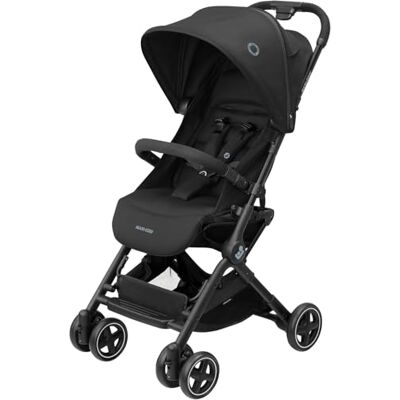 Maxi-Cosi Lara², Wandelwagen, 0-4 jaar, 0-22 kg, lichte en compacte babykinderwagen, 3 kantelposities, ligpositie, automatisch inklapbaar, schouderriem, Essential Black Maxi-Cosi Lara², Wandelwagen, 0-4 jaar, 0-22 kg, lichte en compacte babykinderwagen, 3 kantelposities, ligpositie, automatisch inklapbaar, schouderriem, Essential Black