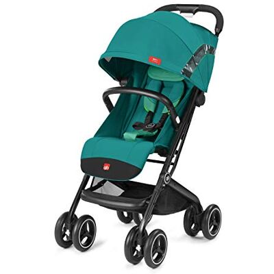 Cybex GB Gold Buggy Qbit+ All-Terrain, Luxus Traveller, 3-in-1-reissysteem, vanaf de geboorte tot 15 kg (ca. 4 jaar), laguna blue, 71 x 49 x 103 cm Cybex GB Gold Buggy Qbit+ All-Terrain, Luxus Traveller, 3-in-1-reissysteem, vanaf de geboorte tot 15 kg (ca. 4 jaar), laguna blue, 71 x 49 x 103 cm