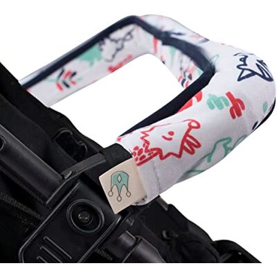 JYOKO KIDS Beschermhoes voor kinderwagen, dino party, tweeling JYOKO KIDS Beschermhoes voor kinderwagen, dino party, tweeling