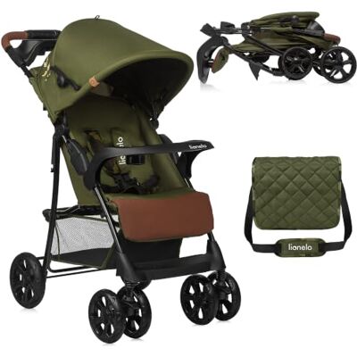 Lionelo Emma Plus kinderwagen, 15 kg, 5-punts gordelsysteem, snel inklapbaar, sterke schokdemper, inclusief tas, lichte en duurzame constructie, zachte matras Lionelo Emma Plus kinderwagen, 15 kg, 5-punts gordelsysteem, snel inklapbaar, sterke schokdemper, inclusief tas, lichte en duurzame constructie, zachte matras