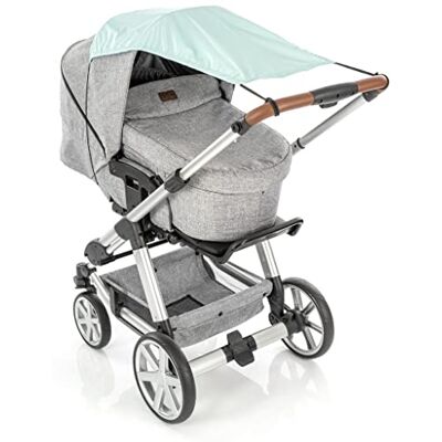 Reer ShineSafe Zonnezeil voor kinderwagen, mintgroen Reer ShineSafe Zonnezeil voor kinderwagen, mintgroen