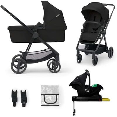 kk Kinderkraft Kinderkraft NEWLY 4-in-1 kinderwagen, met autostoel MINK PRO I-Size 2-in-1, ISOFIX-basis, 360°, wandelwagen, trio, reissysteem, kinderwagen, accessoires, adapter, reiswieg, tot 22 kg, zwart kk Kinderkraft Kinderkraft NEWLY 4-in-1 kinderwagen, met autostoel MINK PRO I-Size 2-in-1, ISOFIX-basis, 360°, wandelwagen, trio, reissysteem, kinderwagen, accessoires, adapter, reiswieg, tot 22 kg, zwart