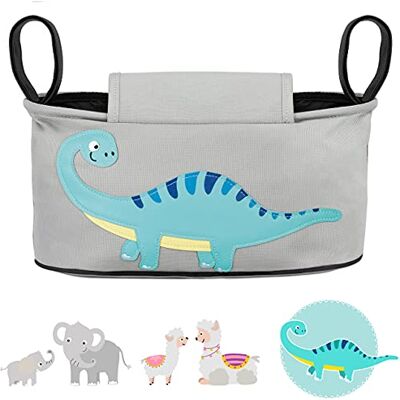 GLÜCKSWOLKE Kinderwagen Organizer 6 Motieven I Kinder Buggy Tas I Kinderwagentas met Disposer van vochtige doekjes I Wandelwagen Opbergtas voor Baby Stroller Pram I Kinderwagentasche Dinosaurus GLÜCKSWOLKE Kinderwagen Organizer 6 Motieven I Kinder Buggy Tas I Kinderwagentas met Disposer van vochtige doekjes I Wandelwagen Opbergtas voor Baby Stroller Pram I Kinderwagentasche Dinosaurus