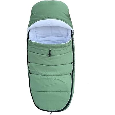 Brogtorl Universele voetenzak voor kinderwagen, compatibel met Babyzen YOYO/YOYO2, Stokke YOYO3 en Bugaboo, wind- en isolerende stof, eenvoudige reiniging (groen) Brogtorl Universele voetenzak voor kinderwagen, compatibel met Babyzen YOYO/YOYO2, Stokke YOYO3 en Bugaboo, wind- en isolerende stof, eenvoudige reiniging (groen)