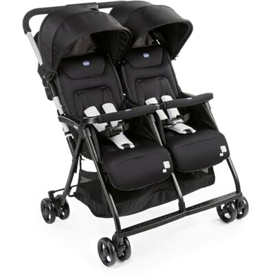 Chicco Dubbele Buggy Ohlala Twin Opvouwbare Duo-Kinderwagen Ultralicht en Compact Uitschuifbare Kap Vanaf Geboorte tot 15 kg Black Night Chicco Dubbele Buggy Ohlala Twin Opvouwbare Duo-Kinderwagen Ultralicht en Compact Uitschuifbare Kap Vanaf Geboorte tot 15 kg Black Night