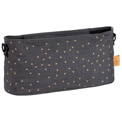 Lässig baby en kinderwagen organizer, met bevestiging voor kinderwagen, driehoek, grijs Lässig baby en kinderwagen organizer, met bevestiging voor kinderwagen, driehoek, grijs