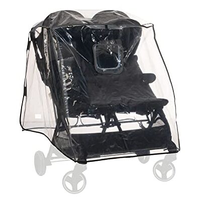 hauck Regenhoes voor dubbele kinderwagen, voor tweelingen of nauwe leeftijd, contactvenster, goede luchtcirculatie, eenvoudig te bevestigen, transparant hauck Regenhoes voor dubbele kinderwagen, voor tweelingen of nauwe leeftijd, contactvenster, goede luchtcirculatie, eenvoudig te bevestigen, transparant