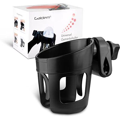 Galdem 360° universele bekerhouder en antislip bevestiging, fiets, rolstoel, kinderwagen, bekerhouder/bekerhouder voor nep-baby, koffiemok en drinkfles Galdem 360° universele bekerhouder en antislip bevestiging, fiets, rolstoel, kinderwagen, bekerhouder/bekerhouder voor nep-baby, koffiemok en drinkfles