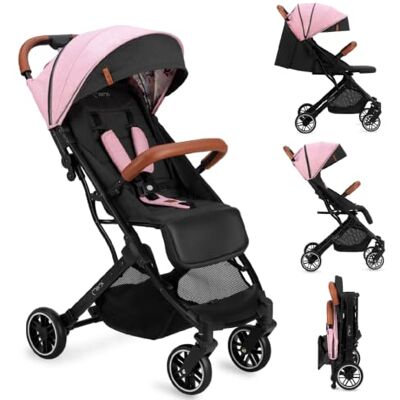 Momi ESTELLE kinderwagen vanaf 6 maanden (tot 15 kg), opvouwbare kinderwagen met 5-punts veiligheidsgordel, boodschappenmand met uitklapfunctie, telescopische trekgreep Momi ESTELLE kinderwagen vanaf 6 maanden (tot 15 kg), opvouwbare kinderwagen met 5-punts veiligheidsgordel, boodschappenmand met uitklapfunctie, telescopische trekgreep