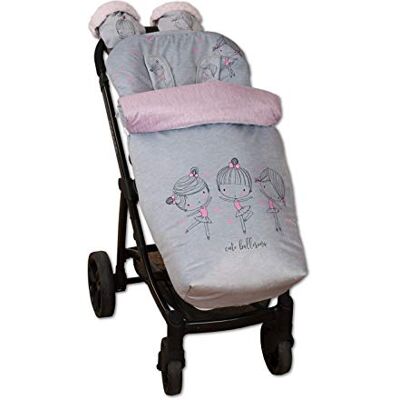 Babyline 2000660 – voetenzak voor kinderwagens – uniseks – ballerina Babyline 2000660 – voetenzak voor kinderwagens – uniseks – ballerina