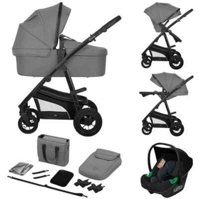 Lionelo Bianka 3-in-1 combi-kinderwagen: reiswieg, hangmat en autostoel Omkeerbare zitting, opblaasbare wielen, afdekking UPF50+, eenvoudig inklapbaar, vanaf de geboorte tot 4 jaar Lionelo Bianka 3-in-1 combi-kinderwagen: reiswieg, hangmat en autostoel Omkeerbare zitting, opblaasbare wielen, afdekking UPF50+, eenvoudig inklapbaar, vanaf de geboorte tot 4 jaar