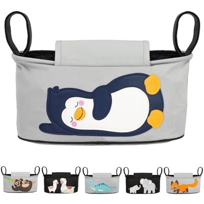 GLÜCKSWOLKE Kinderwagentas 6 Motieven I Kinder Buggy Tasche I Kinderwagen Organizer met Disposer van vochtige doekjes I Kinderwagen Tas I Opbergtas voor Baby Stroller Pram I Motief Pinguin 12 motifs au choix Organiseur de poussette pour enfant avec dist GLÜCKSWOLKE Kinderwagentas 6 Motieven I Kinder Buggy Tasche I Kinderwagen Organizer met Disposer van vochtige doekjes I Kinderwagen Tas I Opbergtas voor Baby Stroller Pram I Motief Pinguin 12 motifs au choix Organiseur de poussette pour enfant avec dist