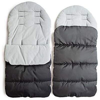 auvstar MHOYI Universele voetenzak voor kinderwagen, katoenen kussen, houdt warm in de winter, warm, voor kinderwagen/buggy, autostoel/buggy (grijs) auvstar MHOYI Universele voetenzak voor kinderwagen, katoenen kussen, houdt warm in de winter, warm, voor kinderwagen/buggy, autostoel/buggy (grijs)