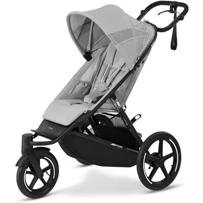 Cybex AVI Spin kinderwagen, vanaf de geboorte tot ca. 4 jaar, max. 111 cm en 22 kg, stadsbuggy, offroad-kinderwagen en joggen, mistgrijs Cybex AVI Spin kinderwagen, vanaf de geboorte tot ca. 4 jaar, max. 111 cm en 22 kg, stadsbuggy, offroad-kinderwagen en joggen, mistgrijs