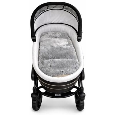 Naturasan Zitkussen van merino lamsvacht voor kinderwagen, buggy en babyschaal, universeel inzetstuk van lamsvacht met riemsleuven, ademend en temperatuurregulerend, ca. 73 x Naturasan Zitkussen van merino lamsvacht voor kinderwagen, buggy en babyschaal, universeel inzetstuk van lamsvacht met riemsleuven, ademend en temperatuurregulerend, ca. 73 x