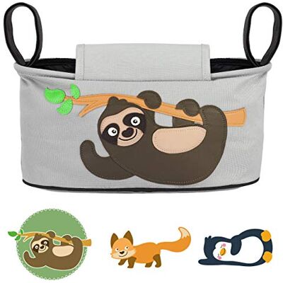 GLÜCKSWOLKE Kinderwagen-organizer, 12 motieven, kinderwagen, tas, kinderwagentas met vochtige doeken, kinderwagentas, opbergtas voor baby's, roller, Pram, motief GLÜCKSWOLKE Kinderwagen-organizer, 12 motieven, kinderwagen, tas, kinderwagentas met vochtige doeken, kinderwagentas, opbergtas voor baby's, roller, Pram, motief