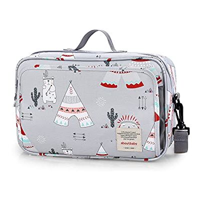 SONARIN Opbergtas voor kinderwagen, kinderwagenorganizer met bekerhouder, 2 haken voor kinderwagen, schouderriem gebruikt als handtas, universeel geschikt voor alle kinderwagens (lichtgrijs) SONARIN Opbergtas voor kinderwagen, kinderwagenorganizer met bekerhouder, 2 haken voor kinderwagen, schouderriem gebruikt als handtas, universeel geschikt voor alle kinderwagens (lichtgrijs)