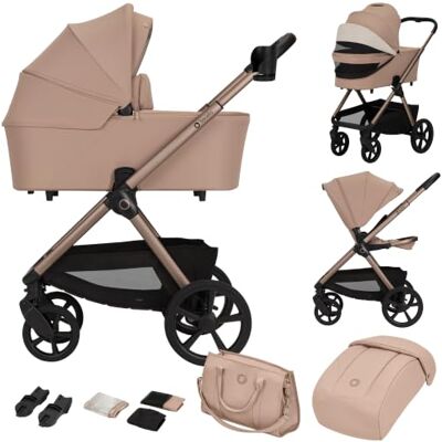 Lionelo Carmine 2-in-1 kinderwagen en zitje, wielen voor alle terreinen Lionelo Carmine 2-in-1 kinderwagen en zitje, wielen voor alle terreinen