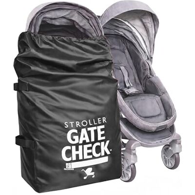 J.L. Childress Gate Check Tas voor standaard en dubbele kinderwagen reistas voor kinderwagen, zwart J.L. Childress Gate Check Tas voor standaard en dubbele kinderwagen reistas voor kinderwagen, zwart
