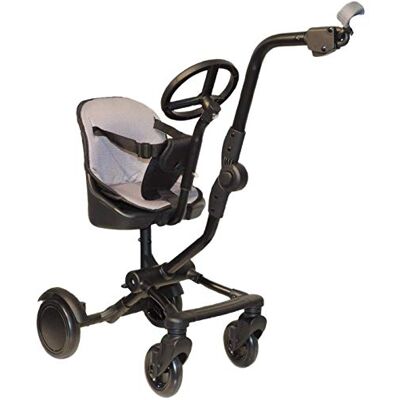 Roma Uptown Rider kinderzitje met 4 wielen en stuur voor alle kinderwagens, kinderwagens en kinderwagens Roma Uptown Rider kinderzitje met 4 wielen en stuur voor alle kinderwagens, kinderwagens en kinderwagens
