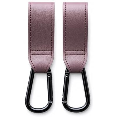 Shabany 2 stuks universele haken voor kinderwagen en tas, verstelbaar en robuust, klittenbandsluiting, mokka bruin Shabany 2 stuks universele haken voor kinderwagen en tas, verstelbaar en robuust, klittenbandsluiting, mokka bruin