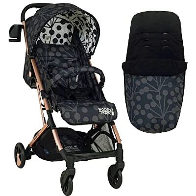 Cosatto Woosh 3 kinderwagen en voetenzak, lichte kinderwagen vanaf de geboorte tot 25 kg, eenvoudige vouwing met één hand, compact, telescopische handgreep, extra grote boodschappenmand, bekerhouder en regenhoes (Lunaria Blush) Cosatto Woosh 3 kinderwagen en voetenzak, lichte kinderwagen vanaf de geboorte tot 25 kg, eenvoudige vouwing met één hand, compact, telescopische handgreep, extra grote boodschappenmand, bekerhouder en regenhoes (Lunaria Blush)