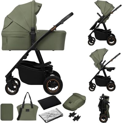 Lionelo Amber Plus Premium 2-in-1 kinderwagen: XXL reiswieg & omkeerbare stoel Lionelo Amber Plus Premium 2-in-1 kinderwagen: XXL reiswieg & omkeerbare stoel