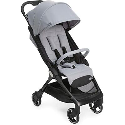 Chicco We kinderwagen, opvouwbaar, ultralicht, van 0 maanden tot 22 kg, kantelbare reiskinderwagen met ligpositie, gevoerde schouderbanden, compacte sluiting, regenbescherming, cool grijs Chicco We kinderwagen, opvouwbaar, ultralicht, van 0 maanden tot 22 kg, kantelbare reiskinderwagen met ligpositie, gevoerde schouderbanden, compacte sluiting, regenbescherming, cool grijs