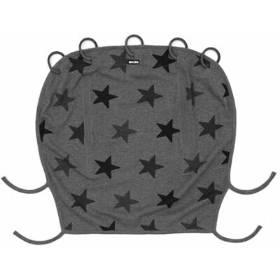 Dooky Universele zonwering voor babyzitje, kinderwagen, kinderwagen, bescherming tegen zon, wind en lichte regen, uv-bescherming UPF 50+, eenvoudig te installeren en te wassen, grijze sterren Dooky Universele zonwering voor babyzitje, kinderwagen, kinderwagen, bescherming tegen zon, wind en lichte regen, uv-bescherming UPF 50+, eenvoudig te installeren en te wassen, grijze sterren