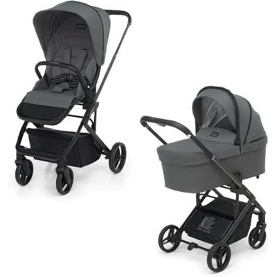 Foppapedretti Tictoc Duo kinderwagen+reiswieg, steen Foppapedretti Tictoc Duo kinderwagen+reiswieg, steen