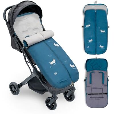 Interbaby Universele voetenzak voor kinderwagen, blauw Interbaby Universele voetenzak voor kinderwagen, blauw