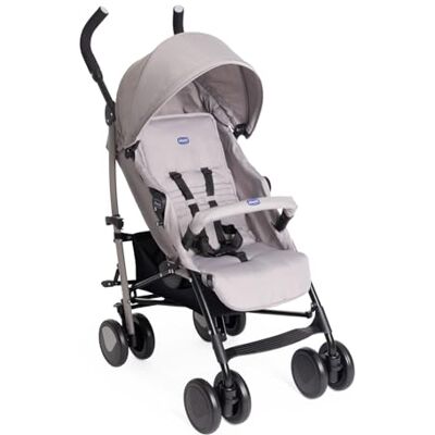 Chicco , Lichte Echo-kinderwagen van 0 maanden tot 22 kg, rugleuning kantelbaar, 4 standen, ruime zitting, paraplusluiting, dubbele rem en draaibare voorwielen Chicco , Lichte Echo-kinderwagen van 0 maanden tot 22 kg, rugleuning kantelbaar, 4 standen, ruime zitting, paraplusluiting, dubbele rem en draaibare voorwielen