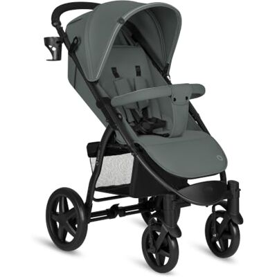 Lionelo Annet Plus kinderwagen, voor baby's vanaf de geboorte tot 22 kg, waterdichte XXL luifel, rugleuning verstelbaar tot ligpositie, grote wielen, voetenwarmer, muggennet, 5-punts gordels Dossier Réglable en Position Allongée, Grandes Roues, Canopy X Lionelo Annet Plus kinderwagen, voor baby's vanaf de geboorte tot 22 kg, waterdichte XXL luifel, rugleuning verstelbaar tot ligpositie, grote wielen, voetenwarmer, muggennet, 5-punts gordels Dossier Réglable en Position Allongée, Grandes Roues, Canopy X