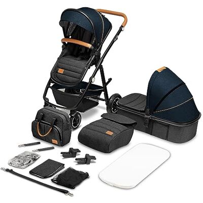 Lionelo Amber 2-in-1 combi-kinderwagen en reiswieg en omkeerbare kinderwagen Lionelo Amber 2-in-1 combi-kinderwagen en reiswieg en omkeerbare kinderwagen