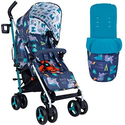 Cosatto Supa 3 Pushchair Lichtgewicht Stroller van Birth tot 25kg Compact Fold, Shopping Basketbal, Footmuff (Dragon Kingdom) Cosatto Supa 3 Pushchair Lichtgewicht Stroller van Birth tot 25kg Compact Fold, Shopping Basketbal, Footmuff (Dragon Kingdom)