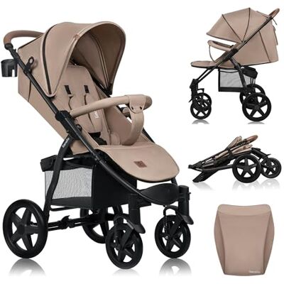 Lionelo ANNET Buggy kinderwagen, licht, met één hand, verstelbare rugleuning in ligpositie, grote wielen, luifel XXL, UPF 50+, inclusief beenafdekking muggennet tot 22 kg Lionelo ANNET Buggy kinderwagen, licht, met één hand, verstelbare rugleuning in ligpositie, grote wielen, luifel XXL, UPF 50+, inclusief beenafdekking muggennet tot 22 kg
