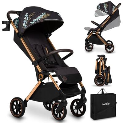 Lionelo Cloe Opvouwbare kinderwagen tot 22 kg, verstelbare rugleuning, slaapfunctie, 5-punts riem, grote zwenkwielen, muggennet, bekerhouder, licht, compact, waterdicht Lionelo Cloe Opvouwbare kinderwagen tot 22 kg, verstelbare rugleuning, slaapfunctie, 5-punts riem, grote zwenkwielen, muggennet, bekerhouder, licht, compact, waterdicht