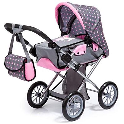 Bayer Design City Star poppenwagen met schoudertas Ombouwbaar tot kinderwagen voor poppen, afneembare reiswieg, verstelbare handgreep, opvouwbaar, voor kinderen vanaf 3 jaar Bayer Design City Star poppenwagen met schoudertas Ombouwbaar tot kinderwagen voor poppen, afneembare reiswieg, verstelbare handgreep, opvouwbaar, voor kinderen vanaf 3 jaar
