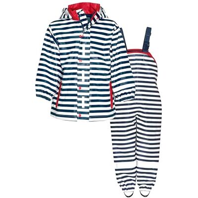 Playshoes Regen-set regenbroek uniseks kinderen (2 stuks), Mariene motieven 128 Playshoes Regen-set regenbroek uniseks kinderen (2 stuks), Mariene motieven 128