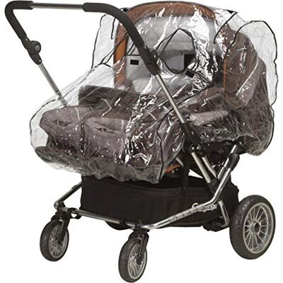 Playshoes 448963 universele regenhoes, regenhoes voor dubbele kinderwagen, transparant Playshoes 448963 universele regenhoes, regenhoes voor dubbele kinderwagen, transparant