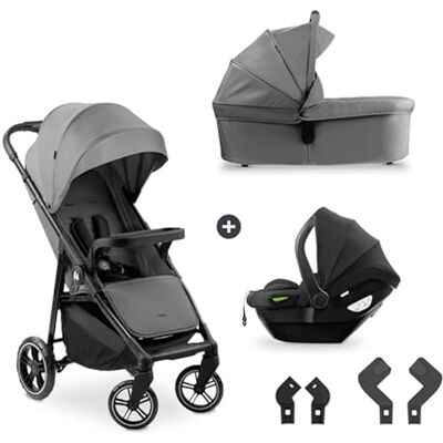 hauck Shop N Care Trio 3-in-1 kinderwagenset met kinderwagen, autostoel en kinderwagen vanaf de geboorte tot 22 kg, compact, kantelbaar, uv-bescherming 50+, grijs hauck Shop N Care Trio 3-in-1 kinderwagenset met kinderwagen, autostoel en kinderwagen vanaf de geboorte tot 22 kg, compact, kantelbaar, uv-bescherming 50+, grijs