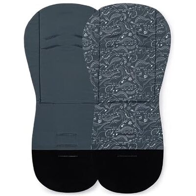Petite&Mars Foamy Universal Memory Foam zitkussen kinderwagen buggy schokbestendig katoen (antraciet) Petite&Mars Foamy Universal Memory Foam zitkussen kinderwagen buggy schokbestendig katoen (antraciet)