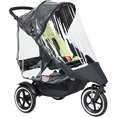 phil&teds , Stormhoes voor kinderwagen, 3 wielen, waterdicht, ademend, met draagtas phil&teds , Stormhoes voor kinderwagen, 3 wielen, waterdicht, ademend, met draagtas