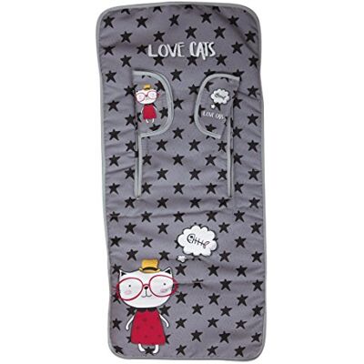 Babyline Tapijt voor de zomer, rechthoekig, ademend, 3D-achterkant, motief: liefde / katten (Love Cats) Babyline Tapijt voor de zomer, rechthoekig, ademend, 3D-achterkant, motief: liefde / katten (Love Cats)