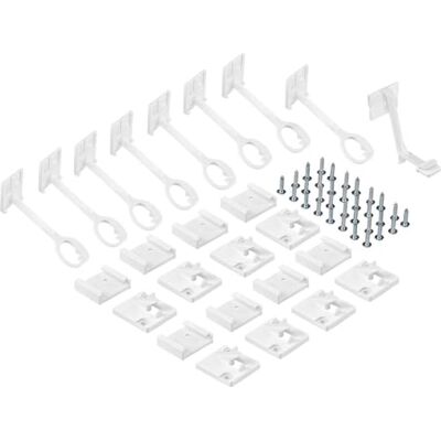 Reer 8 stuks binnenbeveiliging voor kasten en laden, conform DIN EN 16948:2017, kinderbeveiliging, eenvoudige bevestiging met montagehulp, wit Reer 8 stuks binnenbeveiliging voor kasten en laden, conform DIN EN 16948:2017, kinderbeveiliging, eenvoudige bevestiging met montagehulp, wit