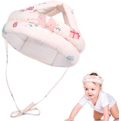 QingWing Babyhelm, 360 graden, schokbestendig, ademend, verstelbaar, geschikt voor baby's die leren lopen van 6 tot 36 maanden, 70 x 10 x 2.5 cm QingWing Babyhelm, 360 graden, schokbestendig, ademend, verstelbaar, geschikt voor baby's die leren lopen van 6 tot 36 maanden, 70 x 10 x 2.5 cm